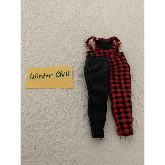 MGA Entertainment Other - Lol Omg Winter Chill Camp Cutie Doll Outfit Overall Bibs Leather Plaid Red Black